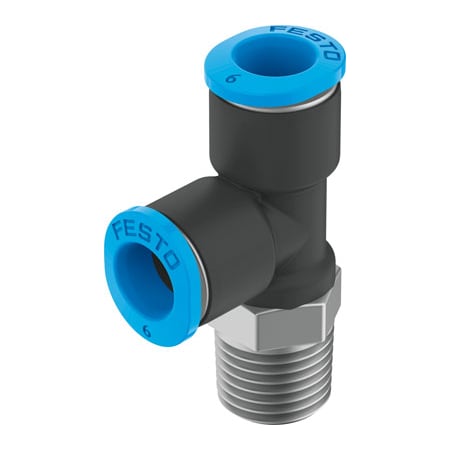 Festo Push-In T-Fitting QSMTL-1/8-6 QSMTL-1/8-6